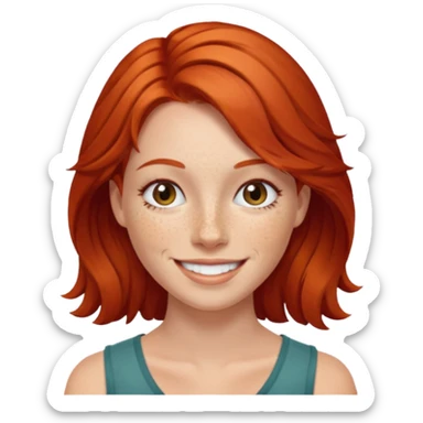 👸🏼 hace ese emoji pero que la mujer sea pelirroja sticker