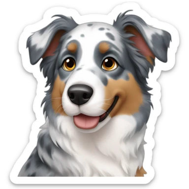 Australian sheperd blue merle sticker