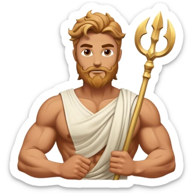 Greek god Poseidon sticker