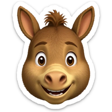Donkey from shrek the movie sticker