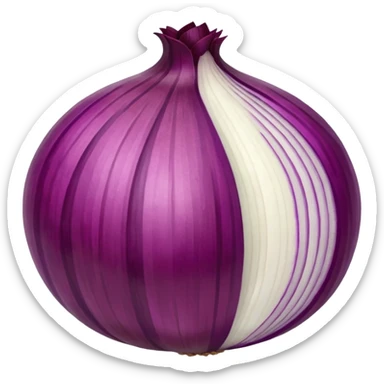 red onion sticker