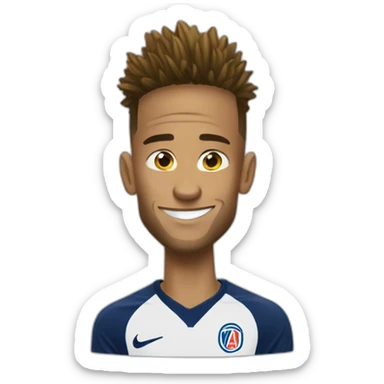 Neymar with an avk sticker