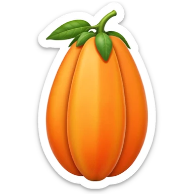 Papaya emoji sticker