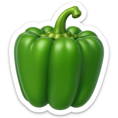 green Bell Pepper
 sticker