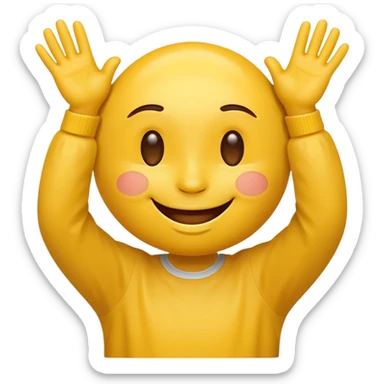 yellow emoticon with Hands OVER eyes sticker