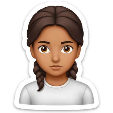 Determined Hispanic girl sticker