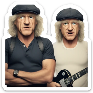 Brian Johnson ACDC sticker