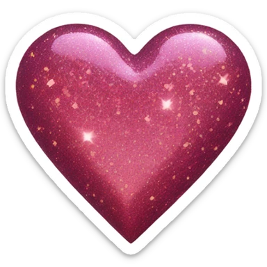 sparkly heart sticker