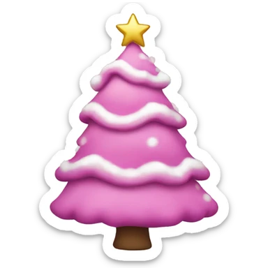Pink Christmas  sticker