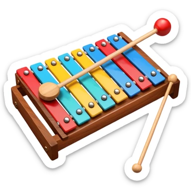 Xylophone instrument sticker