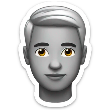 Human with a low taper fade sticker