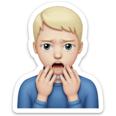 Choking myself sticker