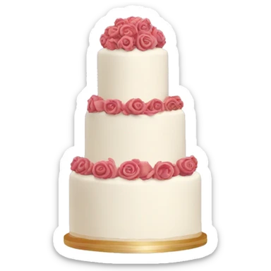 Wedding cake sticker