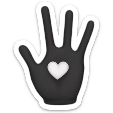 Heartbreak Hand sign sticker