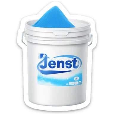 Blue and white washing powder aesthetic  sticker