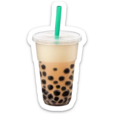 Bubble tea sticker