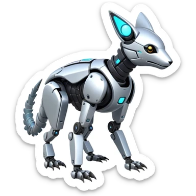 Modern Futuristic Vernid-Trico-Protogen-Robot-species by LiLaiRa full body sticker