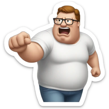 Peter griffin hitting the griddy sticker