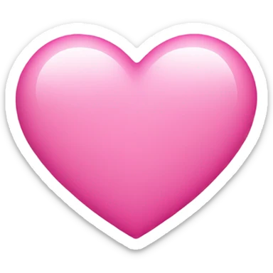 pink heart sticker