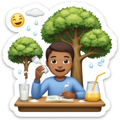  while drinking white liquid while flying while eating while dying while laughing while doing his homework while making salt while cutting down trees while using chat GPT while using emojis.com while producing babies sticker