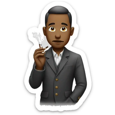 Marciano smoking vape sticker