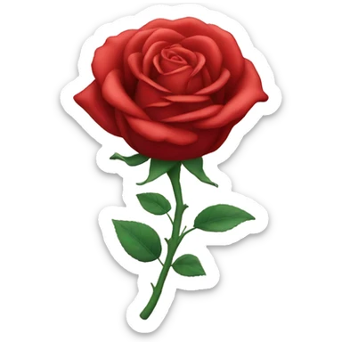 red rose sticker