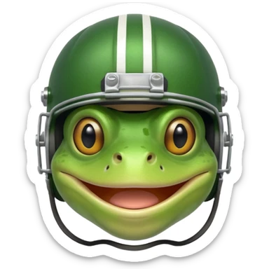 Frog football  sticker