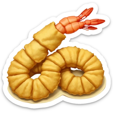 Tempura  shrimp sticker