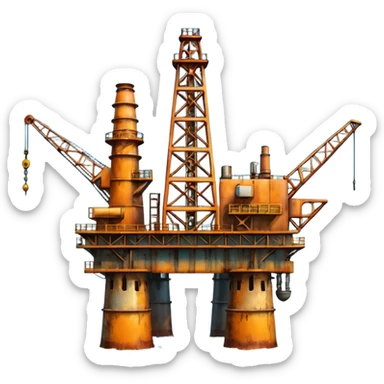 Extraction of petroleum sticker