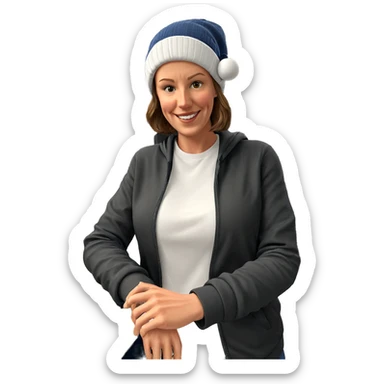 smiling solo in casual attire sticker