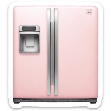 Light pink fridge sticker