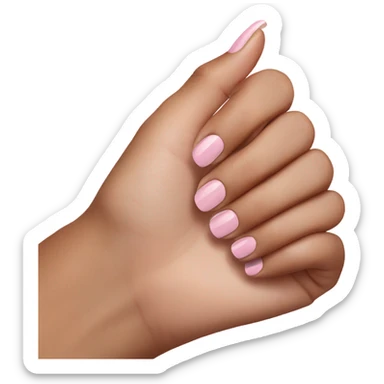 Light pink nails sticker