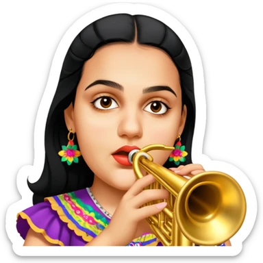 Mariachi Trumpet Player sticker