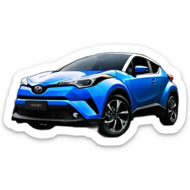 Toyota chr blue sticker