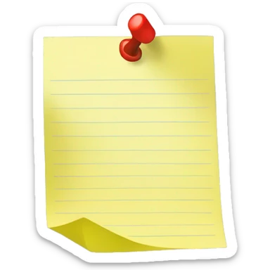 yellow sticky note sticker