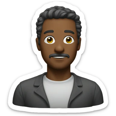 man live class on pc sticker