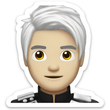 Gerard Way, short white hair, welcome to the black parade sticker