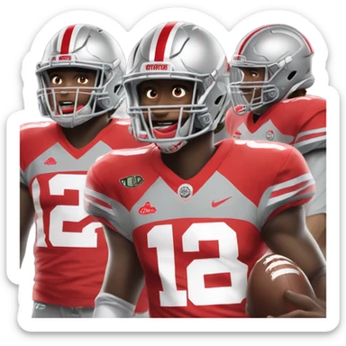 Ohio state football sticker