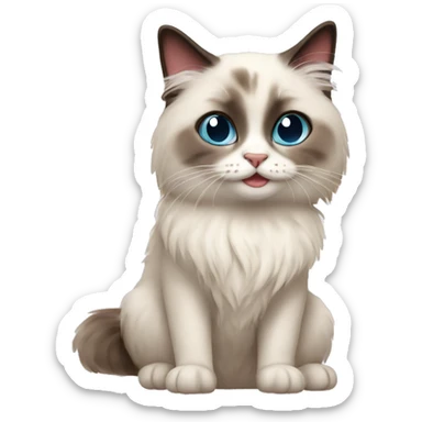 Ragdoll cat  sticker