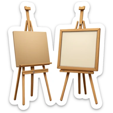 Canvases & Easels sticker
