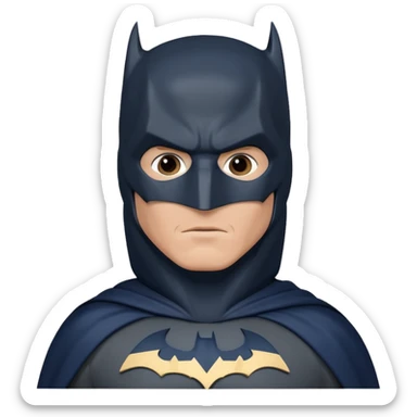 christian bale batman sticker