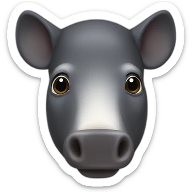 malayan tapir sticker