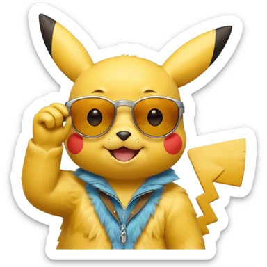 Pikachu qui enlève ses lunettes de soleil et fait un clin d'œil https://cdn.discordapp.com/emojis/1081263322445398087.webp?size=96&animated=true sticker