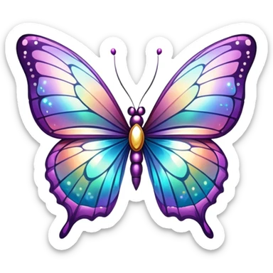 Divine Holy Glorious Shiny Sparkly Butterfly sticker