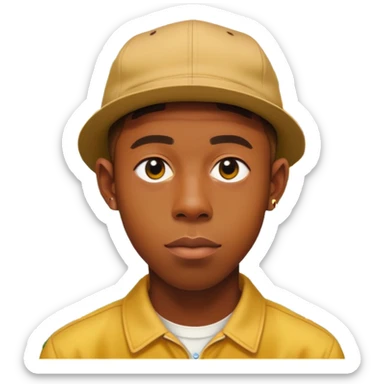 Tyler the creator with sunflowers sticker