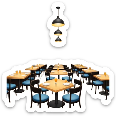 restaurant background sticker