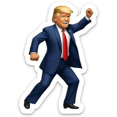 Donald trump dancing sticker