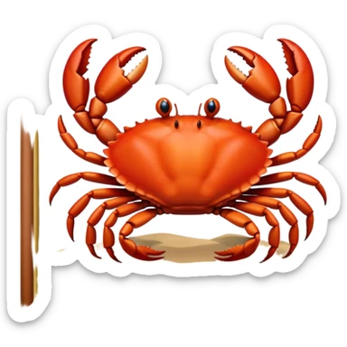 a den of the crab sticker