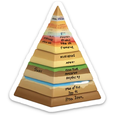 Maslow's pyramid of needs sticker