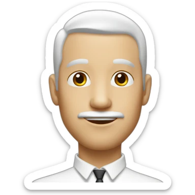 men 25 years white very short hairs big nose sticker